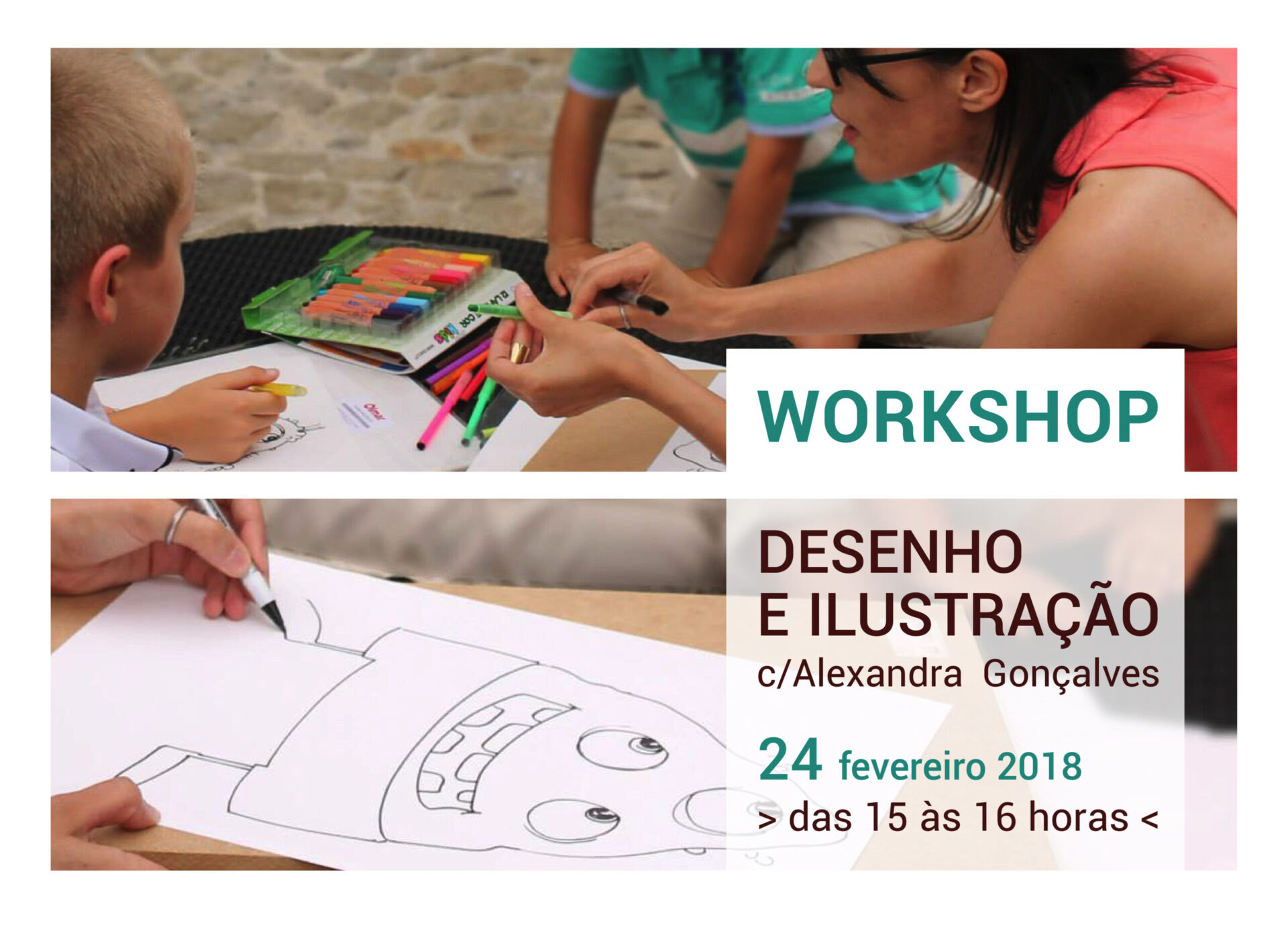 Workshop Desenho e Ilustração por Alexandra Gonçalves