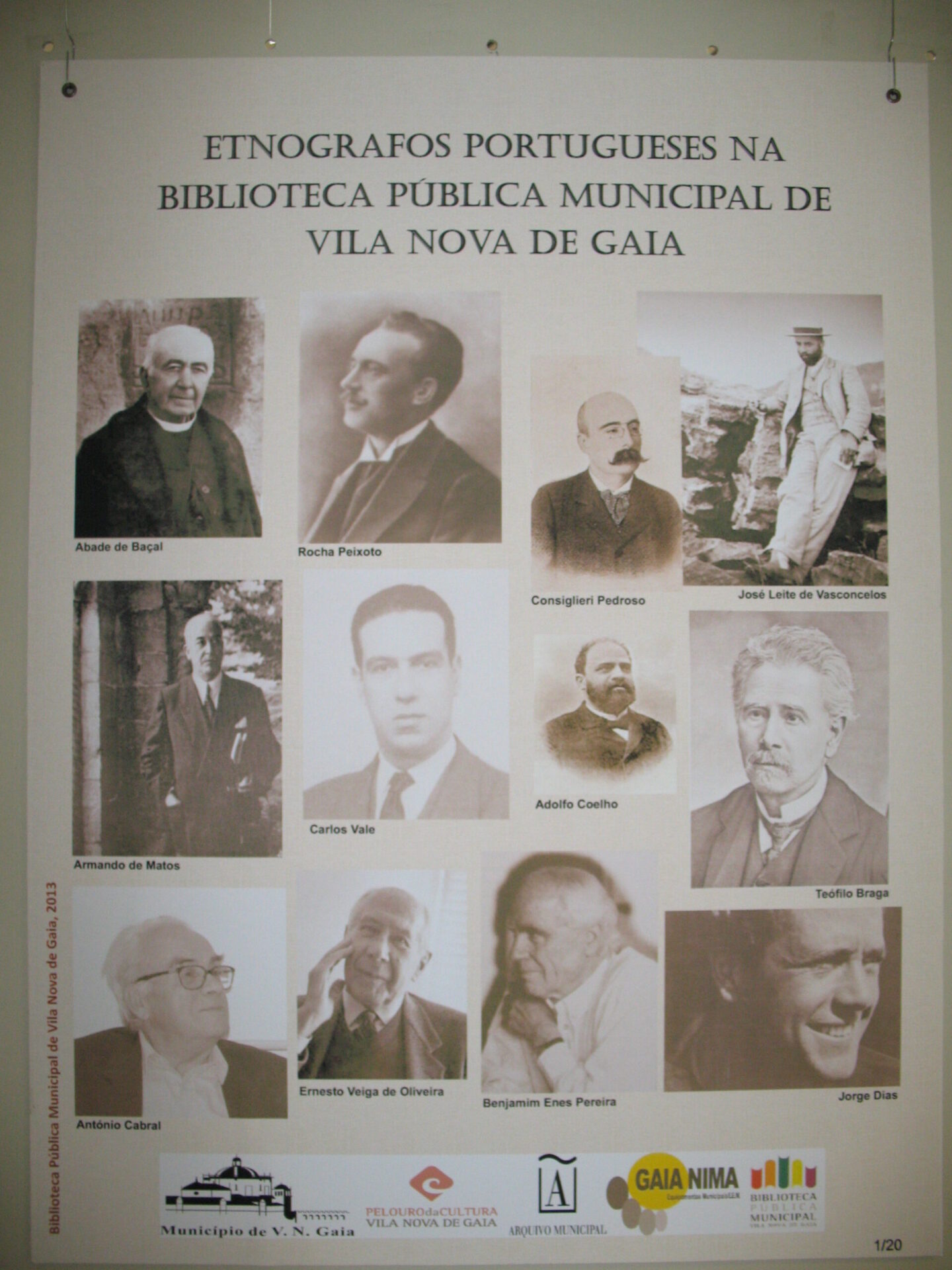 Etnógrafos Portugueses na Biblioteca Pública Municipal de Vila Nova de Gaia