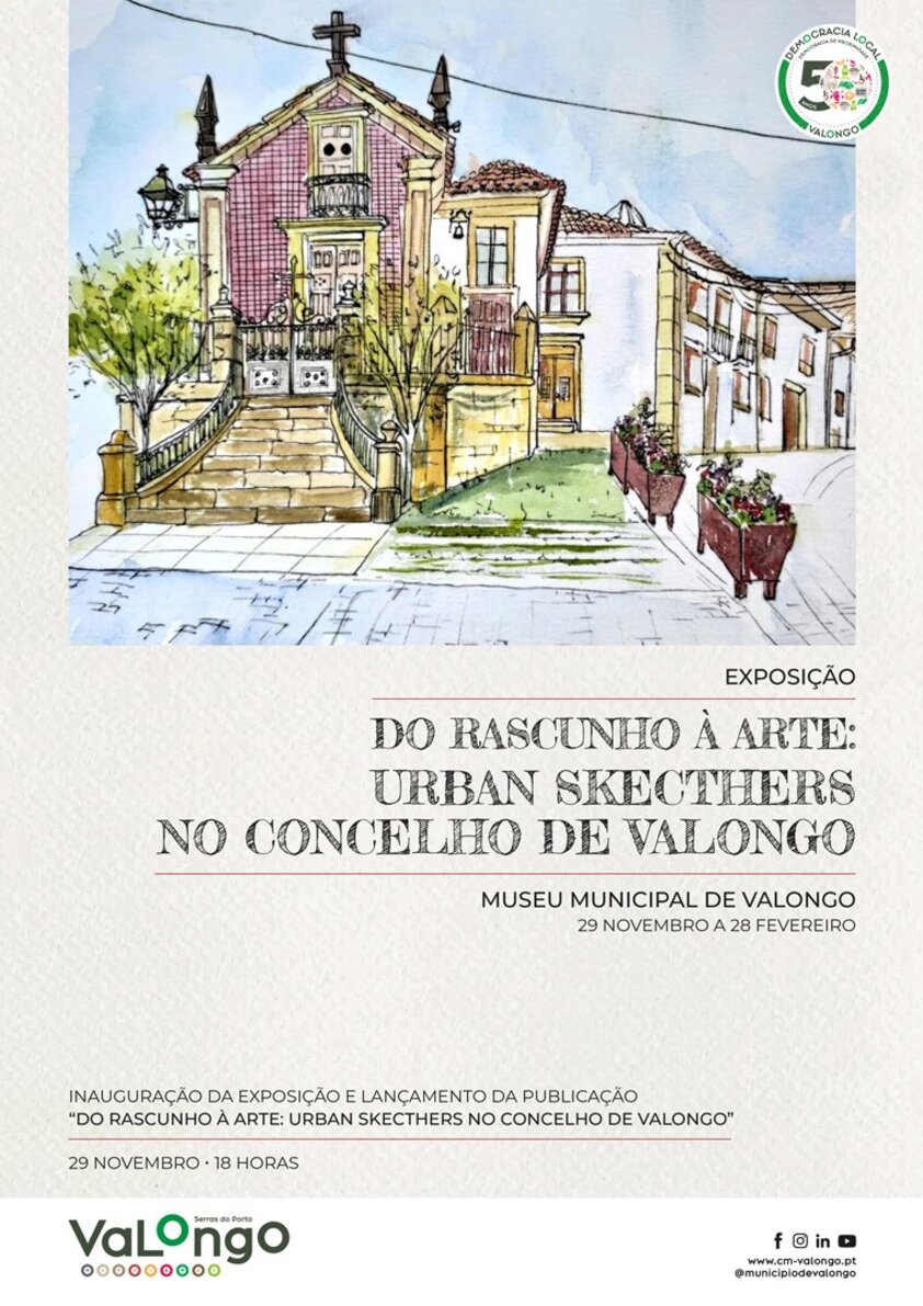 Do Rascunho à Arte: Urban Sketchers no Concelho de Valongo