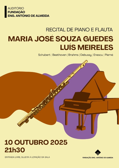 Recital de Piano e Flauta - Maria José Sousa Guedes e Luís Meireles