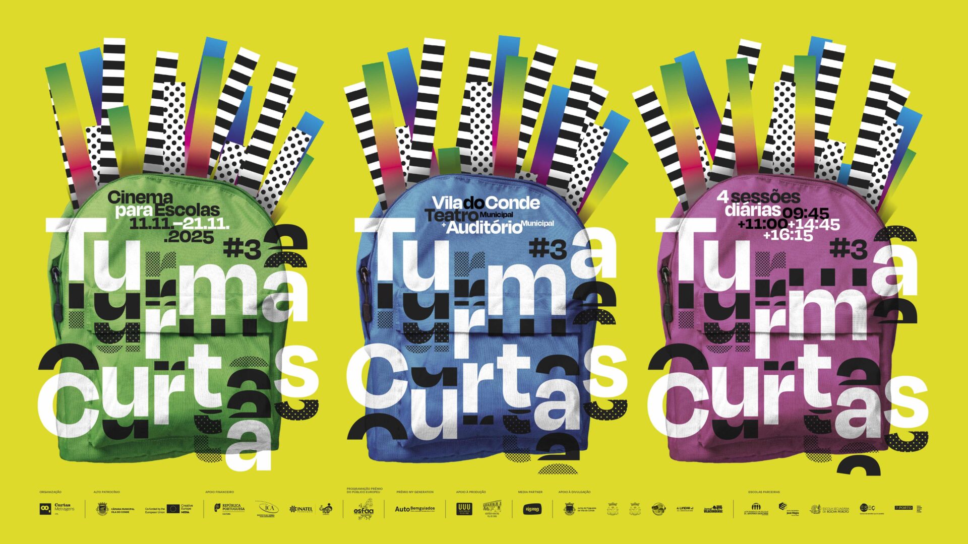 Cartaz do Evento | 3.º Turma Curtas – Cinema para Escolas