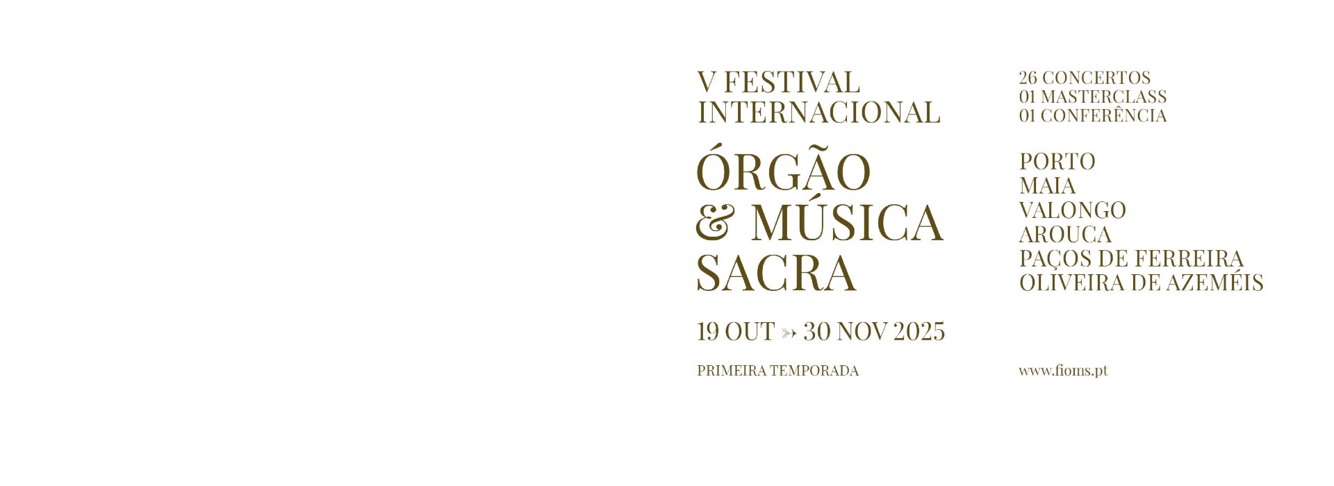 V FIOMS – Festival Internacional de Órgano y Música Sacra