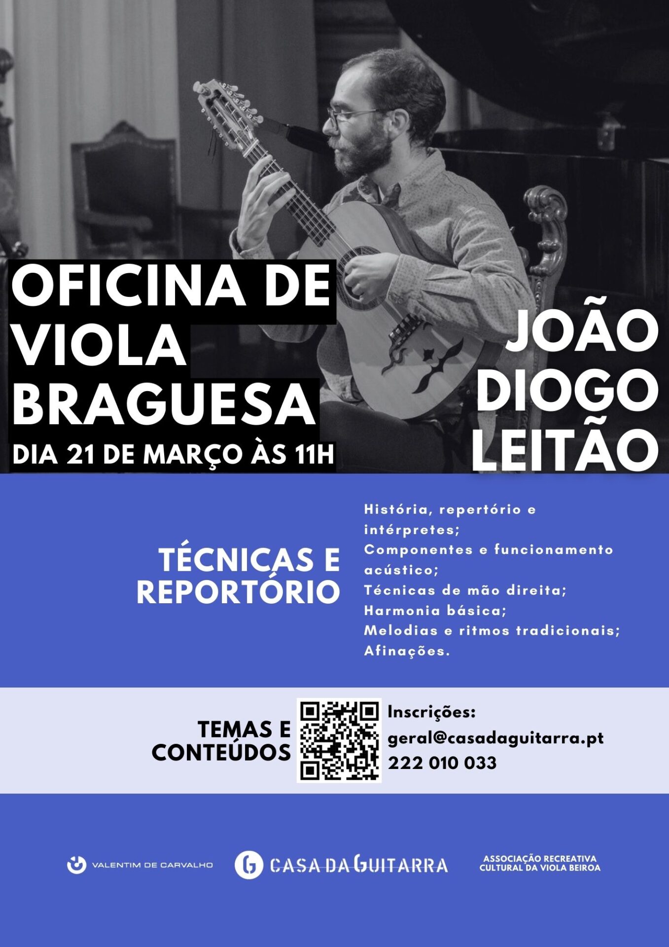 Oficina de Viola Braguesa com João Diogo Leitão