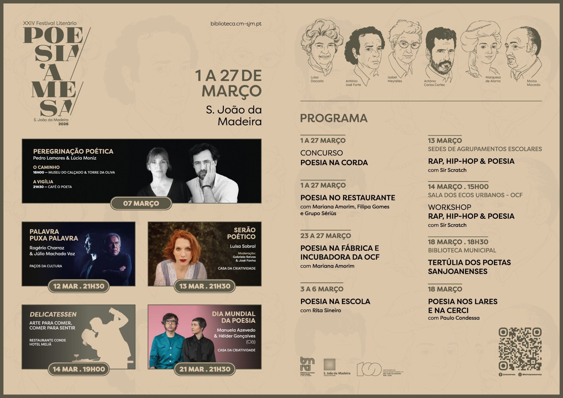 Festival literário Poesia à Mesa