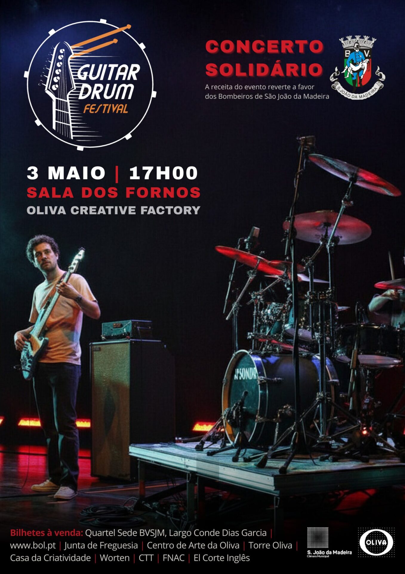 Guitar Drum Festival - Concierto solidario de los bomberos de SJM