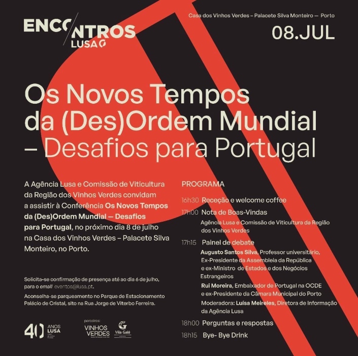 Os Novos Tempos da (Des)Ordem Mundial – Desafios para Portugal - Encontros Lusa